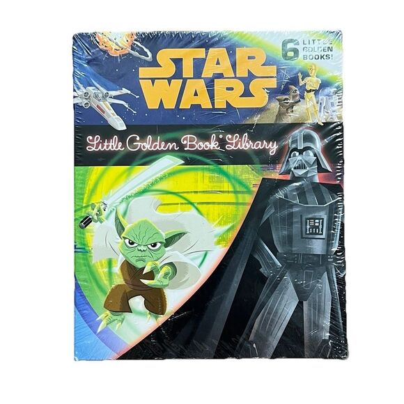 Star Wars Kid Grogu Slippers Boba Fett Reusable Tote Little Golden Books Bundle - Picture 4 of 7